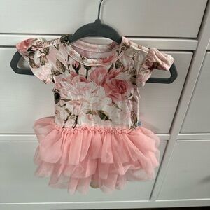 Posh Peanut Tulle Bodysuit